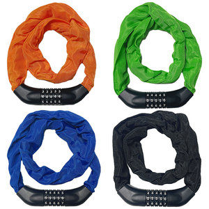 Antivol de vélo à <span class=keywords><strong>code</strong></span> à 5 chiffres, chaîne de vélo de 100 cm, câble de vélo, antivol de vélo - Product Image 2