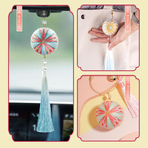 Kit de broderie à la main, vente en gros, ensemble de points de croix, boule <span class=keywords><strong>Temari</strong></span>, Kit de broderie à la main pour travaux d'art - Product Image 6