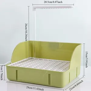 อ่างล้างหน้าแบบหมุนอัตโนมัติสำหรับนกอ่างอาบน้ำสำหรับนกคอกคอกคอกคอกแบบดอกโบตั๋นและที่บังแดด - Product Image 5