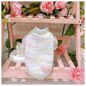 Pull brodé mignon pour animaux de compagnie, taille extra petite, pour chien et chat, vêtements chauds d'automne et d'hiver, en polyester, utilisation quatre saisons - Product Image 4