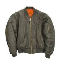 Veste bomber coupe-vent imperméable pour homme avec fermeture éclair sur le devant, logo personnalisé, design chauffant écologique, doublure en coton vintage