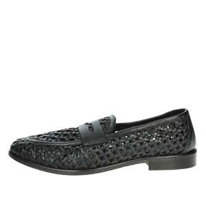 Mocasines de Cuero Negro para Hombre Veni DP009, Zapatos Planos Tipo Loafer - Product Image 1