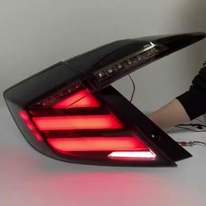 ชุดไฟท้าย LED สำหรับรถยนต์ฮอนด้า ซีวิค แฮทช์แบ็ค รุ่นที่ 10 ปี 2019 2020 <span class=keywords><strong>2021</strong></span> ไฟท้ายแบบ DRL พร้อมไฟเลี้ยวแบบไดนามิก - Product Image 1