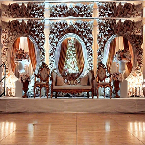 Luxury Indian <b>Wedding</b> Decorative Photo <b>Frames</b> <b>Wedding</b> Sweetheart Stage Backdrop <b>Frames</b> Contemporary <b>Wedding</b> Reception Stage - Product Image 1