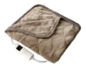 Meilleure vente polyvalente ETL approbation US 62*84 ''Double face Super confortable flanelle température <span class=keywords><strong>chauffage</strong></span> couverture électrique - Product Image 2