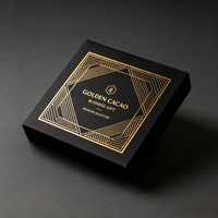 Boîte d'emballage de chocolat écologique personnalisée avec étiquette privée, OEM ODM, logo personnalisé, carton rigide, chocolat truffé de marque