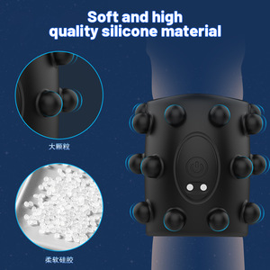 Hot selling new styles, factory wholesale <b>Vibrating</b> Wearable Penis Locking Sleeve <b>for</b> <b>Men</b> Adult Delay Training - Product Image 4