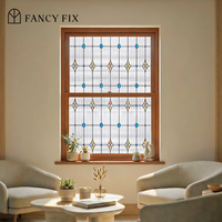 FANCYFIX Fabrik-Lieferung Starburst Statische PVC-Fensterfolie UV-Schutz Wiederverwendbar Dekorativ für Büro Wohnzimmer Küche