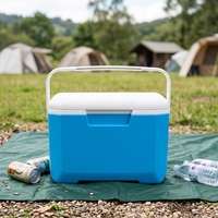 Nevera Portátil Cuadrada Moderna de 5L de PP para Alimentos y Hielo - Conservación de Hielo Fresco por 2 Días - Ideal para Barbacoas y Campamentos al Aire Libre