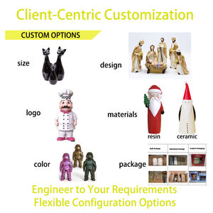 تمثال دجاجة يدوي الصنع على عش من السيراميك المزجج، زخرفة حيوانية لعيد الفصح، تحفة فنية من البورسلين - Product Image 5