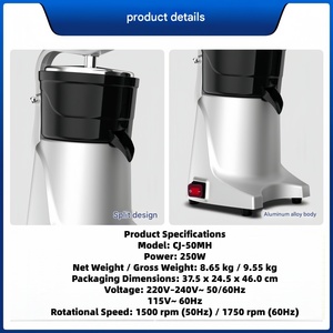 <span class=keywords><strong>Presse</strong></span>-agrumes électrique 110/220V à pression continue, idéal pour les bars à jus très fréquentés - Product Image 4