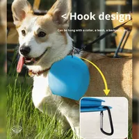 Bol pliable en silicone anti-déversement pour animaux de compagnie - Utilisation intérieure/extérieure/en voyage