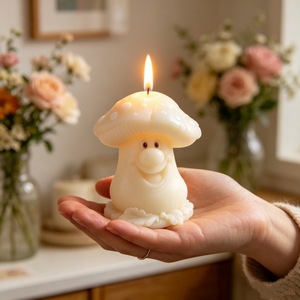 Mushroom <b>Candle</b> <b>Mold</b> Custom Shape Transparent White DIY Ornament Decoration <b>Mold</b> For <b>Candle</b> Making - Product Image 4