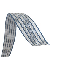 Nouveau Design Double Face Chaîne Ligne Motif Tissage Motif Jacquard Polyester Sangle 38mm Large