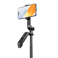 OULAIKE Y19 Trépied portable en aluminium pour téléphone et appareil photo avec perche à selfie