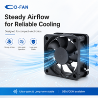 Ventilateur axial CC haute vitesse 5020 du fabricant de ventilateurs, 12 V, 50 mm, ventilateur de refroidissement axial CC sans balais 5 V pour l'électronique de puissance