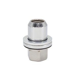 Écrou de roue hexagonal 23 mm, largeur 34 mm, hauteur 45 mm, conique à 60 degrés, en acier argenté, pour Land Rover Range Rover Sport Executive LR068126 - Product Image 2