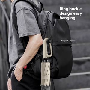 Cross-Border <b>Large</b> Durable Automatic <b>Umbrella</b> Reinforced Ring Buckle Solid Color Business Gifts Windproof 3rd Generation Design - Product Image 2
