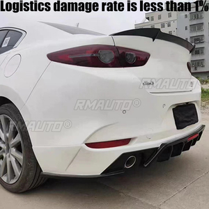 Alerón Trasero de Plástico ABS sin Pintar con Color de Imprimación, Accesorios para Automóviles Mazda 3 Axela Sedán 4 Puertas 2014 2015 2016 2017 - Product Image 2