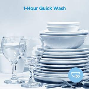 TRUSTRY <span class=keywords><strong>Lavavajillas</strong></span> integrado 13 juegos Carcasa de vidrio negro Control completamente integrado Pantalla táctil digital estándar de la UE <span class=keywords><strong>12</strong></span> programas - Product Image 5