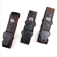 Tali gitar katun baru OEM dengan klip pick kulit dapat diatur suku cadang instrumen senar & Aksesori