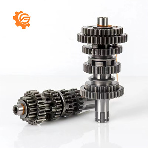 Ensembles d'arbres à engrenages hélicoïdaux pour <span class=keywords><strong>moto</strong></span> CG125, composants cylindriques en acier, gauche, précision 6-12, chromés - Product Image 5