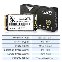 SSD Eksternal M.2 NGFF SATA 3.0 Ukuran 2242 Kapasitas 1TB 2TB 4TB Upgrade Laptop Nirkabel