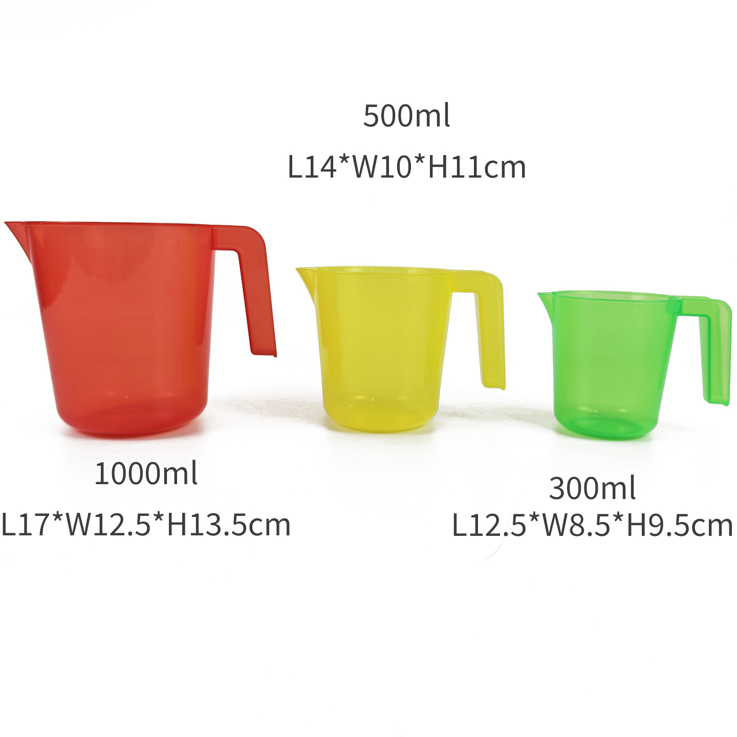 Transparent water jugs-3 pcs/set