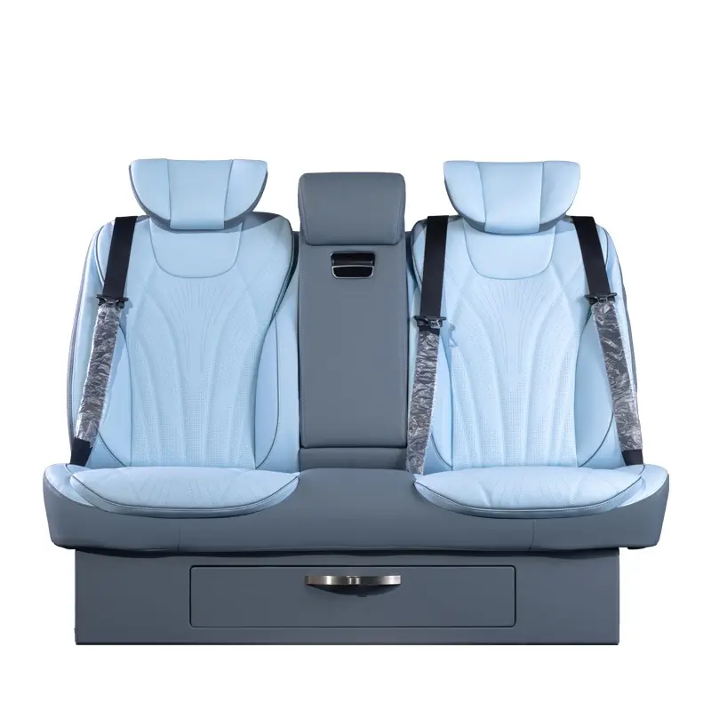 Sofá-cama luxuoso de couro VIP para Van Suv, Sofá-cama luxuoso personalizado para G63 Maybach, coloque em cores personalizadas