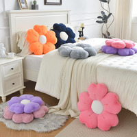 B265 gros marguerite fleur en forme d'oreiller décoratif jeter lit canapé mignon dortoir décor sol coussin rond violet oreiller