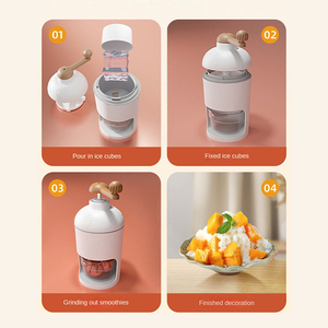 Trituradora de Hielo Manual Rotatoria, Máquina para Hacer Hielo Picado para Fiestas, Bares y Restaurantes, Ligera, con Prensa de Resorte Integrada, Portátil - Product Image 4