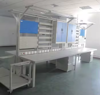 Leenol 5 ans de garantie vente ESD Table Top établi antistatique Bancs de travail Table de laboratoire électronique établi avec ordinateur