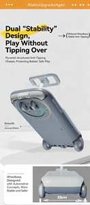 Patinete Plegable para Niños, Marco de ABS Resistente, Ruedas con Luces LED, Regalo para Niños y Niñas de 2 a 4 Años - Product Image 6
