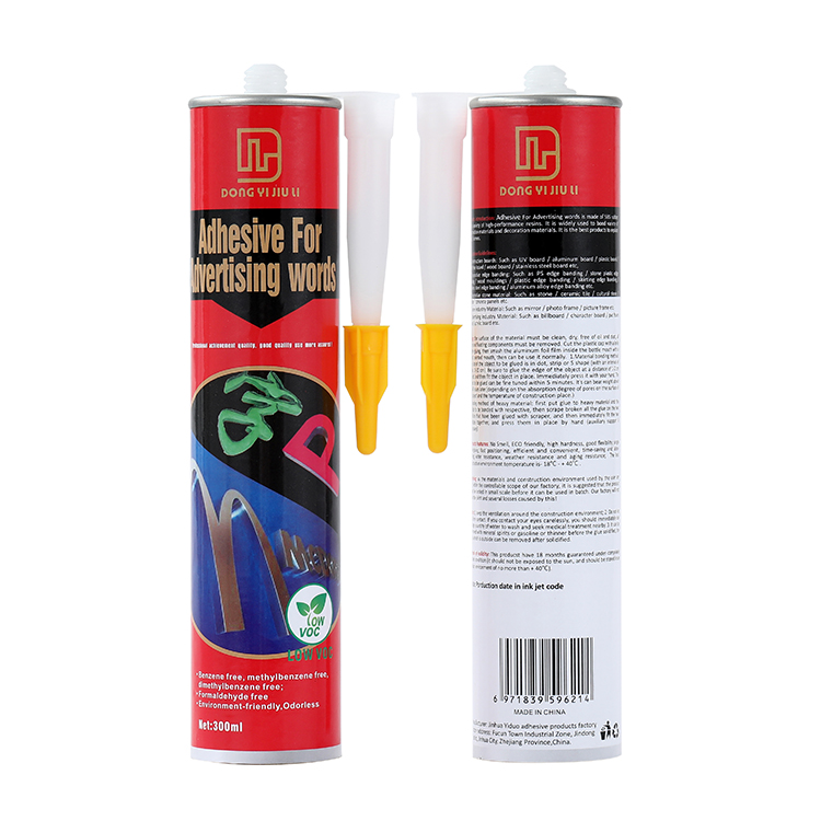 OEM transparent ECO friendly strong bonding neutral colle fix all adhesive liquid nails for construction