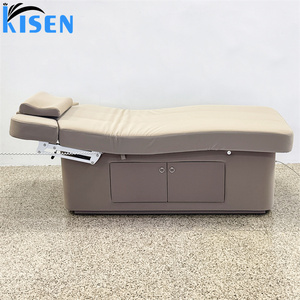 KISEN Customized Color High Quality Beauty Salon Massage Table Electric Curved Treatment Facial Lash Beauty <b>Bed</b> With 2 Motors - Product Image 2