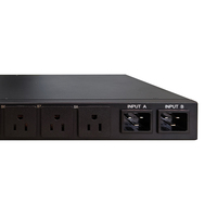 Boîtier de distribution ATS US 8 prises 19 pouces pour rack PDU Commutateur intelligent C20/C19 15A 110V avec télécommande