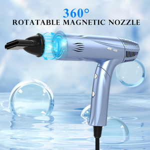 Sèche-cheveux sans brosse ionique pliable léger chaud et froid avec accessoires de diffuseur Sèche-cheveux - Product Image 3
