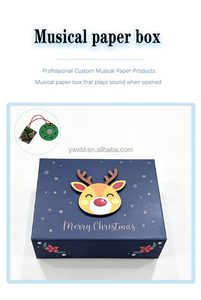 Caja de Música Personalizada con Papel Musical, Caja de Música con Tapa Abatible, Caja Navideña para Celebraciones, Promociones y Regalos Festivos - Product Image 2
