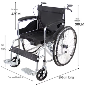 CareMoving Silla de ruedas médica ligera Sillas de ruedas manuales Sillas de ruedas de segunda mano OLF - Product Image 5