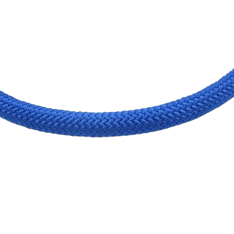 Blaue Farbe Nylon geflochtenes Seil Kletterseil mit Stahldraht kern