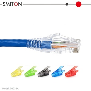 Capa Protetora Transparente de Plástico PC para Conector RJ45, com Alívio de Tensão, para Peças de Telecomunicações RJ45 Cat6 Cat5 Compatíveis com Redes - Product Image 3