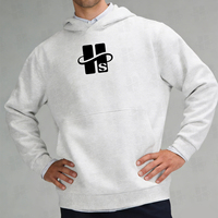 Sudadera de Forro Polar Suave y Holgada para Hombre, 310GSM, con Estampado Personalizado y Bordado, Ecológica, para Gimnasio y Fitness, de Lujo, Corte Cuadrado, Sólida, de Gran Venta