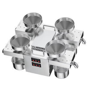 Prensa automática de aceite para el hogar de cuatro cabezales Habilidades de prensado de cuatro semillas de acero inoxidable de alta calidad para aceite de oliva y nuez - Product Image 2