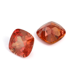 Cadermay Orange-Red Spinel Cushion Cut Loose Stone For Jewelry Making - Product Image 4