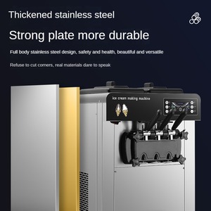 Xuyên biên giới Máy làm kem công suất lớn thương mại Máy tính để bàn dọc tự động Sundae Nón mềm Kem Máy làm kem - Product Image 3