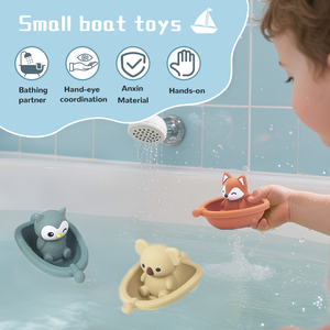 Nhà Máy BPA Miễn Phí Giáo Dục Nổi Thuyền Động Vật Tắm Bồn Tắm Đồ Chơi Vai Trò Chơi Trẻ Em Tắm Đồ Chơi - Product Image 4