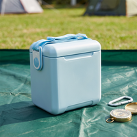 Igloo Tag-Along Too, glacière de pique-nique portable en plastique de 10,4 litres avec sangle réglable, bleu clair