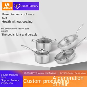 Set di Pentole in Titanio Puro Non Rivestito 4 Pezzi con Coperchio in Vetro Temperato - Lavabile in Lavastoviglie e Adatto al Forno, Sostenibile ed Ecologico - Product Image 5