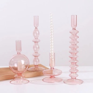 Nuovo stile di cristallo borosilicato di cristallo portacandele Design creativo candelabro per la decorazione di nozze - Product Image 6