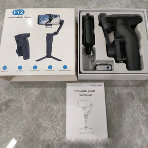 Venta al por mayor F12 plegable <span class=keywords><strong>mejor</strong></span> 3 ejes móvil profesional cara y seguimiento de objetos teléfono <span class=keywords><strong>Gimbal</strong></span> Pro estabilizador - Product Image 2